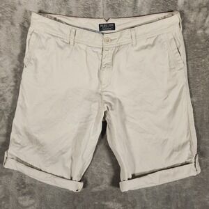 Polo Jeans Co Ralph Lauren Shorts Women 16 Beige Excellent Cotton Cuffed Chino